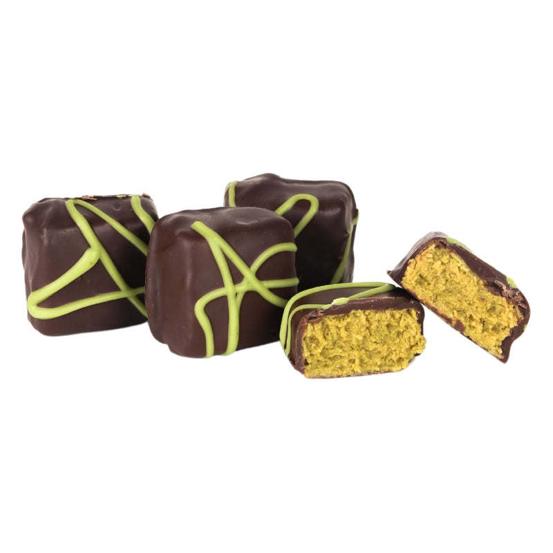 Handcrafted Dubai Pistachio Chocolate Bonbons - 4-Piece | 2.8 oz Box