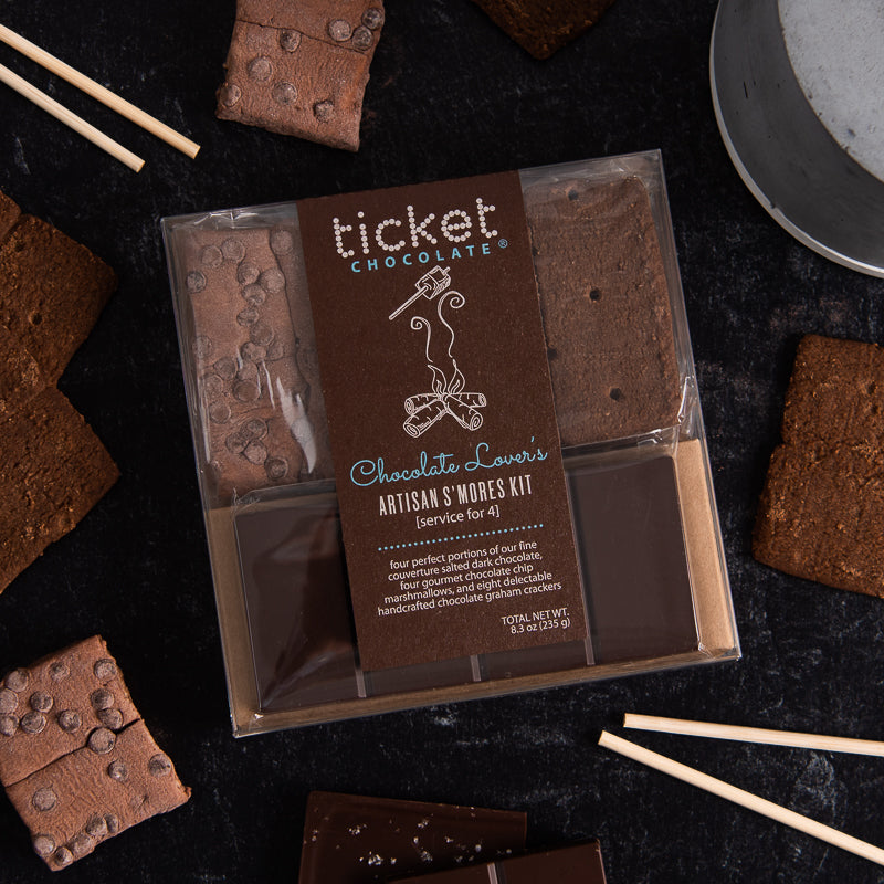 Artisan Chocolate | Gourmet Chocolate | Boutique Chocolate | Belgian Chocolate | Wholesale Chocolate | Smores Kit | Chocolate Lover's | Ticket Chocolate | Camping | Gift