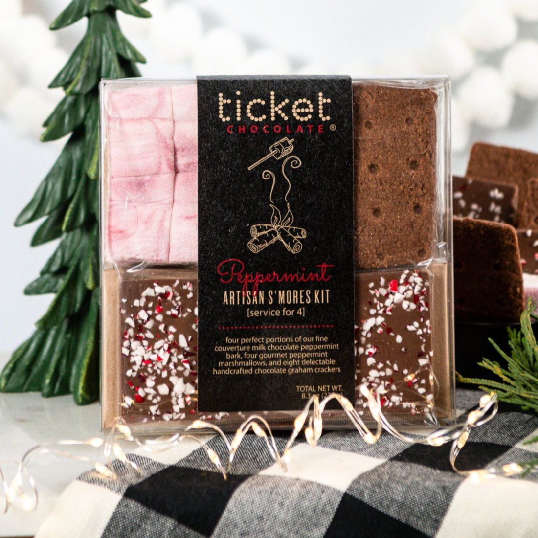Artisan Chocolate | Gourmet Chocolate | Boutique Chocolate | Belgian Chocolate | Wholesale Chocolate | Artisan S'mores Kit | Peppermint | Ticket Chocolate | Camping | Gift
