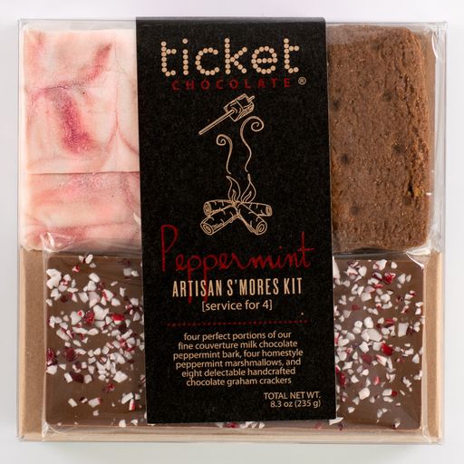 Artisan Chocolate | Gourmet Chocolate | Boutique Chocolate | Belgian Chocolate | Wholesale Chocolate | Artisan S'mores Kit | Peppermint | Ticket Chocolate | Camping | Gift