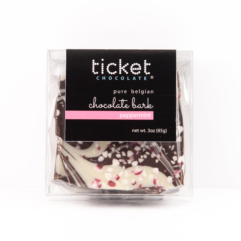 Artisan Chocolate | Gourmet Chocolate | Boutique Chocolate | Belgian Chocolate | Wholesale Chocolate | Chocolate Bark | Peppermint Dark/White | Ticket Chocolate | Gift