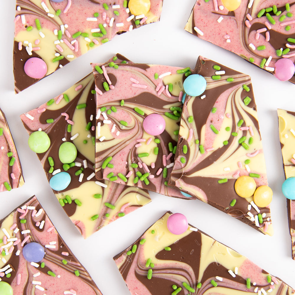 Spring Into Spring Bark: Milk & White Chocolate (Bulk)