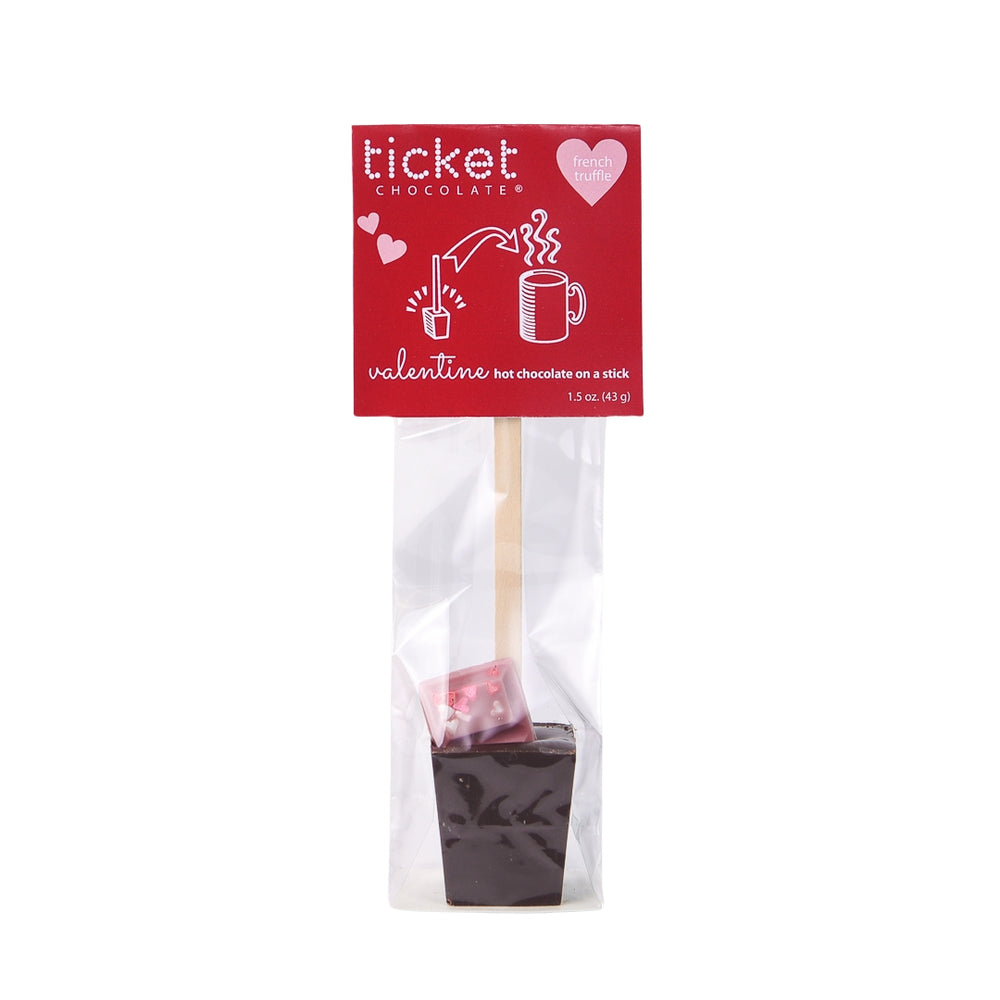 Valentine's Hot Chocolate on a Stick: French Truffle