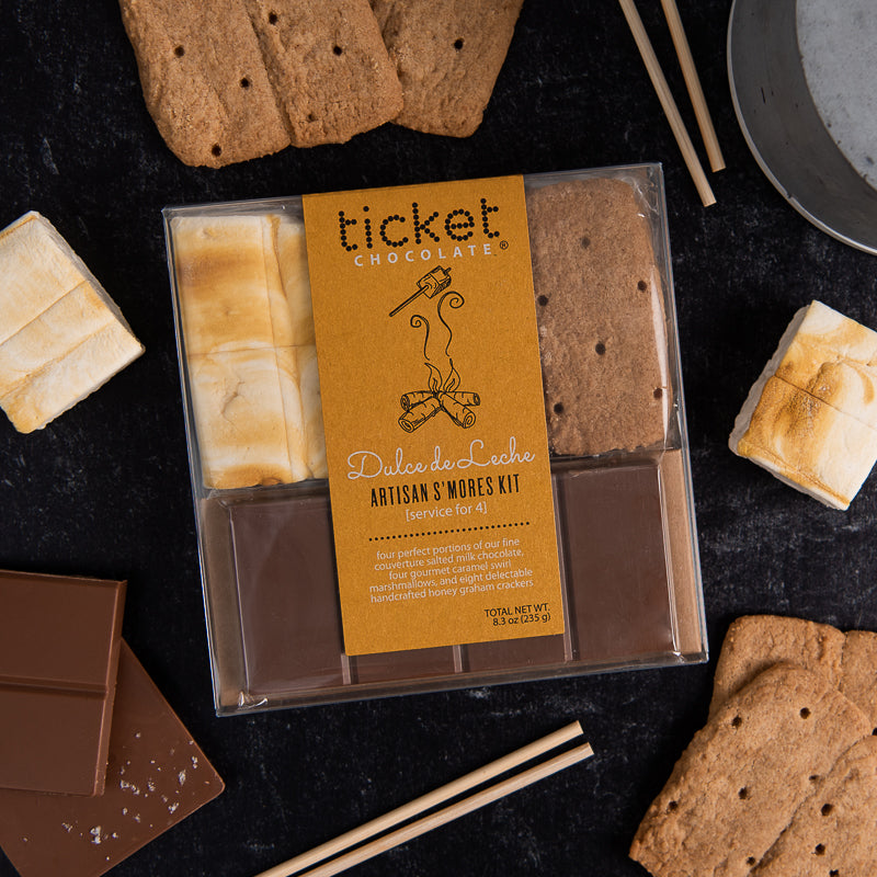 Artisan Chocolate | Gourmet Chocolate | Boutique Chocolate | Belgian Chocolate | Wholesale Chocolate | Artisan S'mores Kit | Dulce de Leche | Ticket Chocolate | Camping | Gift