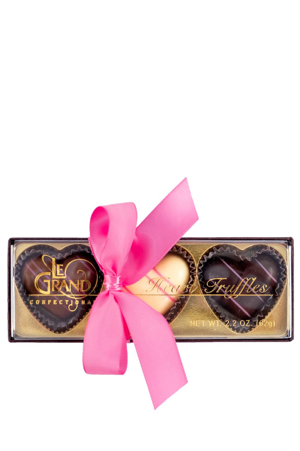 Artisan Chocolate | Gourmet Chocolate | Boutique Chocolate | Belgian Chocolate | Wholesale Chocolate | Valentine 3-Piece Chocolate Hearts | Chocolate Truffles | Ticket Chocolate | Valentine's Day Chocolate | Gift