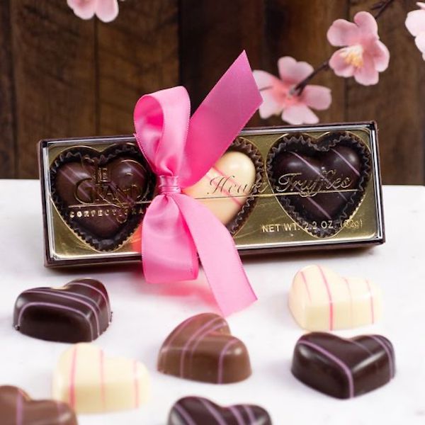 Artisan Chocolate | Gourmet Chocolate | Boutique Chocolate | Belgian Chocolate | Wholesale Chocolate | Valentine 3-Piece Chocolate Hearts | Chocolate Truffles | Ticket Chocolate | Valentine's Day Chocolate | Gift