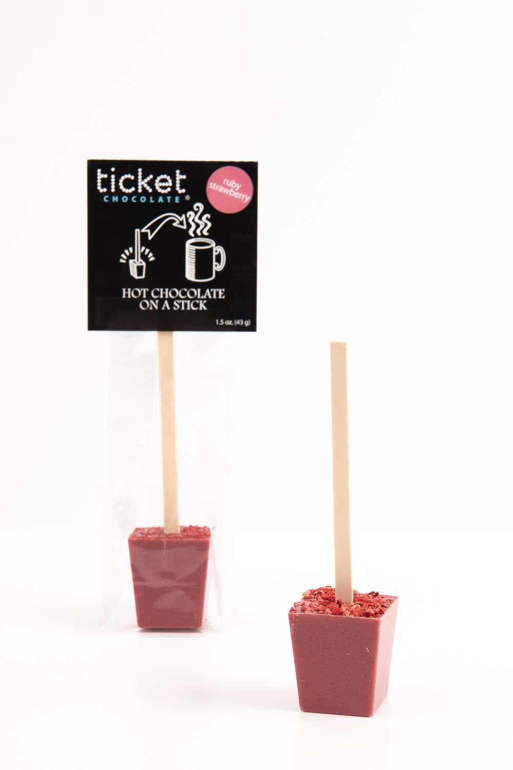 Artisan Chocolate | Gourmet Chocolate | Boutique Chocolate | Belgian Chocolate | Wholesale Chocolate | Hot Chocolate on a Stick | Ruby Strawberry | Ticket Chocolate | Gift