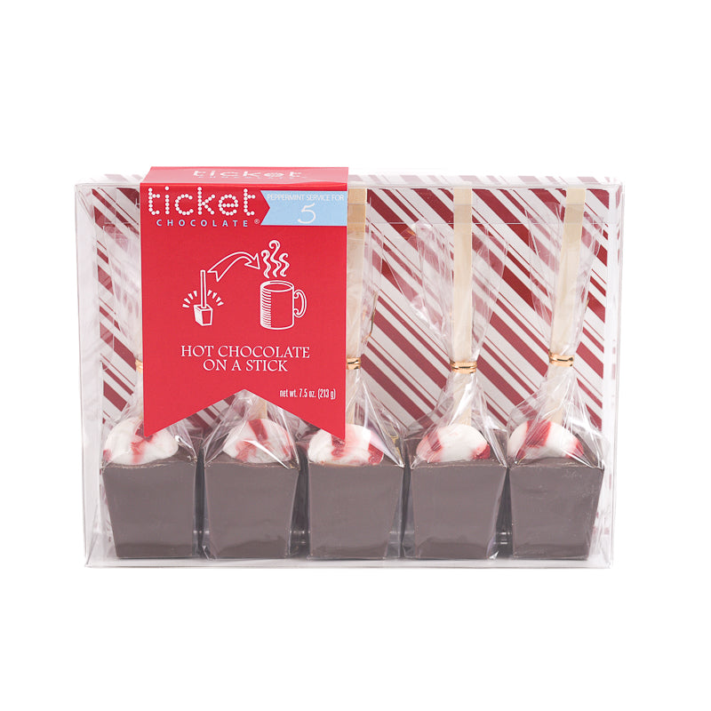 Hot Chocolate on A Stick - Peppermint 5-Pack