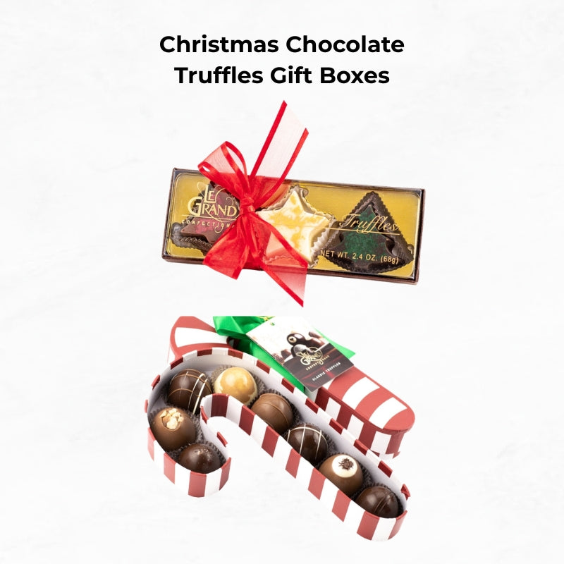 
                        
                          Preorder — Ships October 1-31 | Christmas Chocolate Truffles Gift Boxes: 3-Piece & 8-Piece
                        
                      