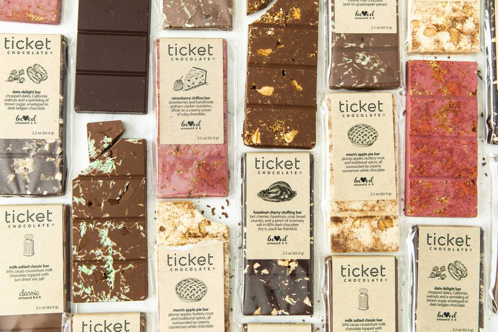
                        
                          Artisan Chocolate Bar | Gourmet Chocolate Bar | Boutique Chocolate | Belgian Chocolate | Wholesale Chocolate | Beloved Bar | Waffle Pecan | Ticket Chocolate | Gift
                        
                      