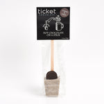 Hot Chocolate on a Stick | Artisan Chocolate | Gourmet Chocolate | Boutique Chocolate | Belgian Chocolate | Wholesale Chocolate | Hot Chocolate on a Stick |Hot chocolate sticks | Cookies and Cream  | Ticket Chocolate | Gift