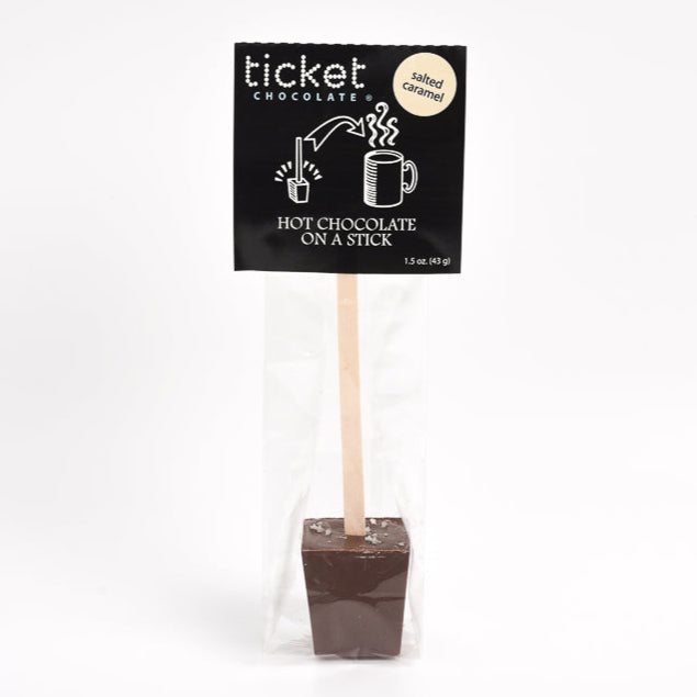 Hot Chocolate on a Stick: Salted Caramel