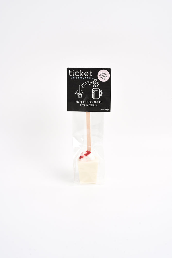 
                        
                          Artisan Chocolate | Gourmet Chocolate | Boutique Chocolate | Belgian Chocolate | Wholesale Chocolate | Hot Chocolate on a Stick | Peppermint White | Ticket Chocolate | Holiday | Christmas | Gift
                        
                      