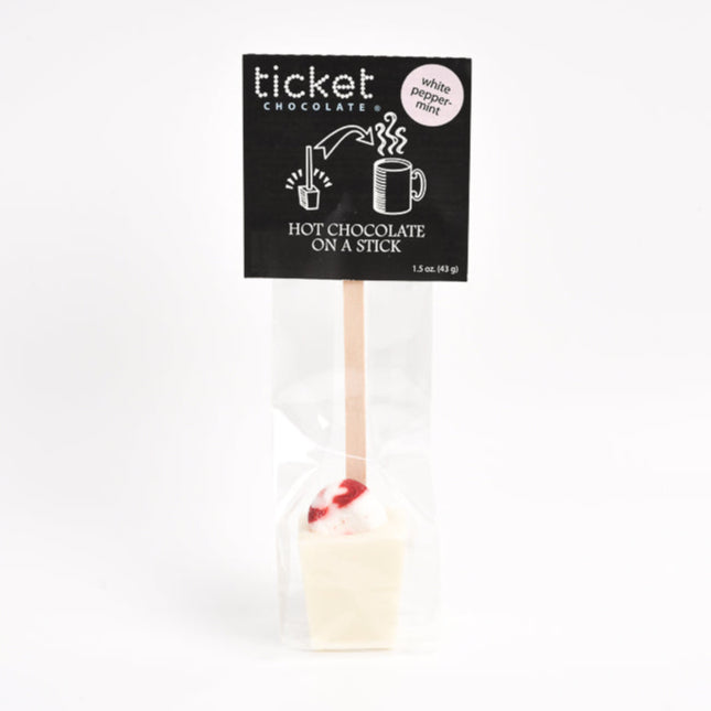 Hot Chocolate on A Stick: Peppermint (White)