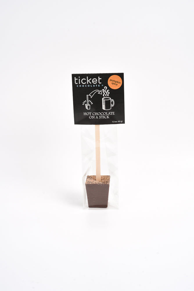 Artisan Chocolate | Gourmet Chocolate | Boutique Chocolate | Belgian Chocolate | Wholesale Chocolate | Hot Chocolate on a Stick | Fall | Thanksgiving | Pumpkin Spice | Ticket Chocolate | Gift