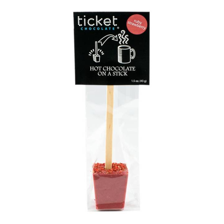 Artisan Chocolate | Gourmet Chocolate | Boutique Chocolate | Belgian Chocolate | Wholesale Chocolate | Hot Chocolate on a Stick | Ruby Strawberry | Ticket Chocolate | Gift