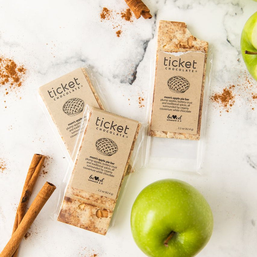 Mom's Apple Pie Artisan Chocolate Bar - Beloved Collection