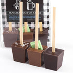 Artisan Chocolate | Gourmet Chocolate | Boutique Chocolate | Belgian Chocolate | Wholesale Chocolate | Hot Chocolate on a Stick Variety 3-Pack| Salted Caramel | Vanilla Mint | French Truffle | Ticket Chocolate | Gift