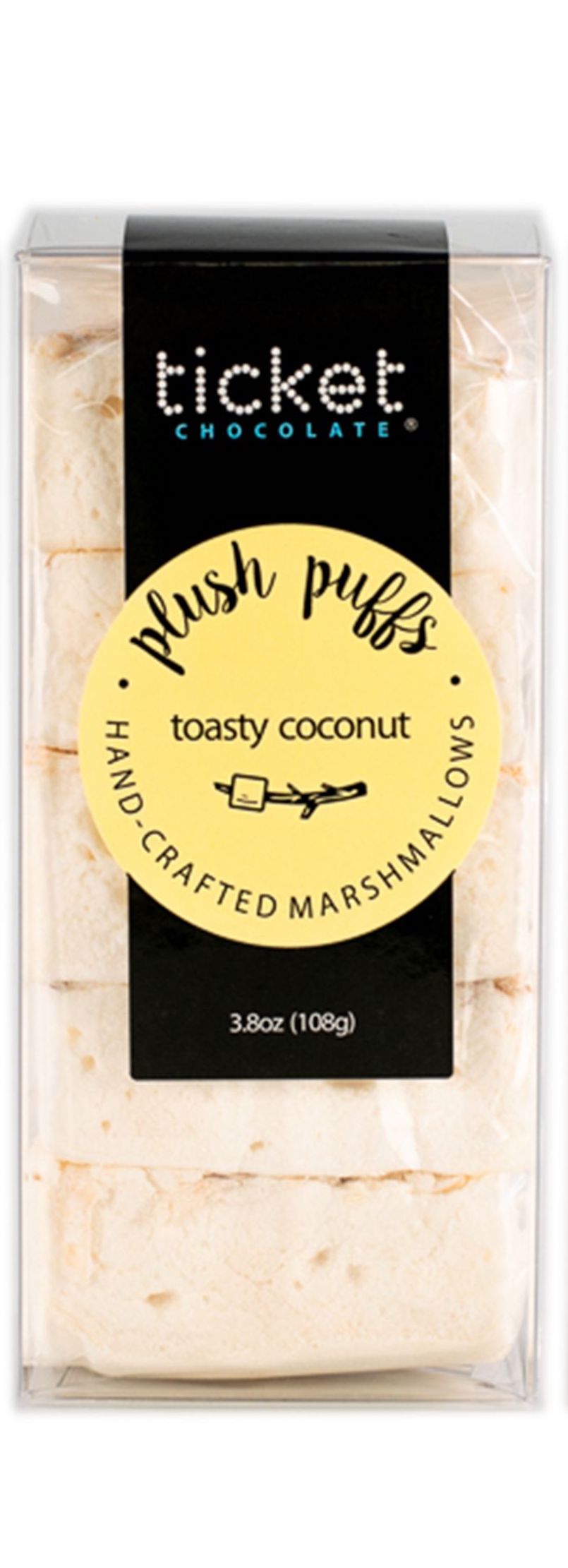 
                        
                          Artisan Chocolate | Gourmet Chocolate | Boutique Chocolate | Belgian Chocolate | Wholesale Chocolate | Plush Puffs Hand-Crafted Gourmet Marshmallows | Toasty Coconut | Ticket Chocolate | Spring | Summer |  Gift
                        
                      
